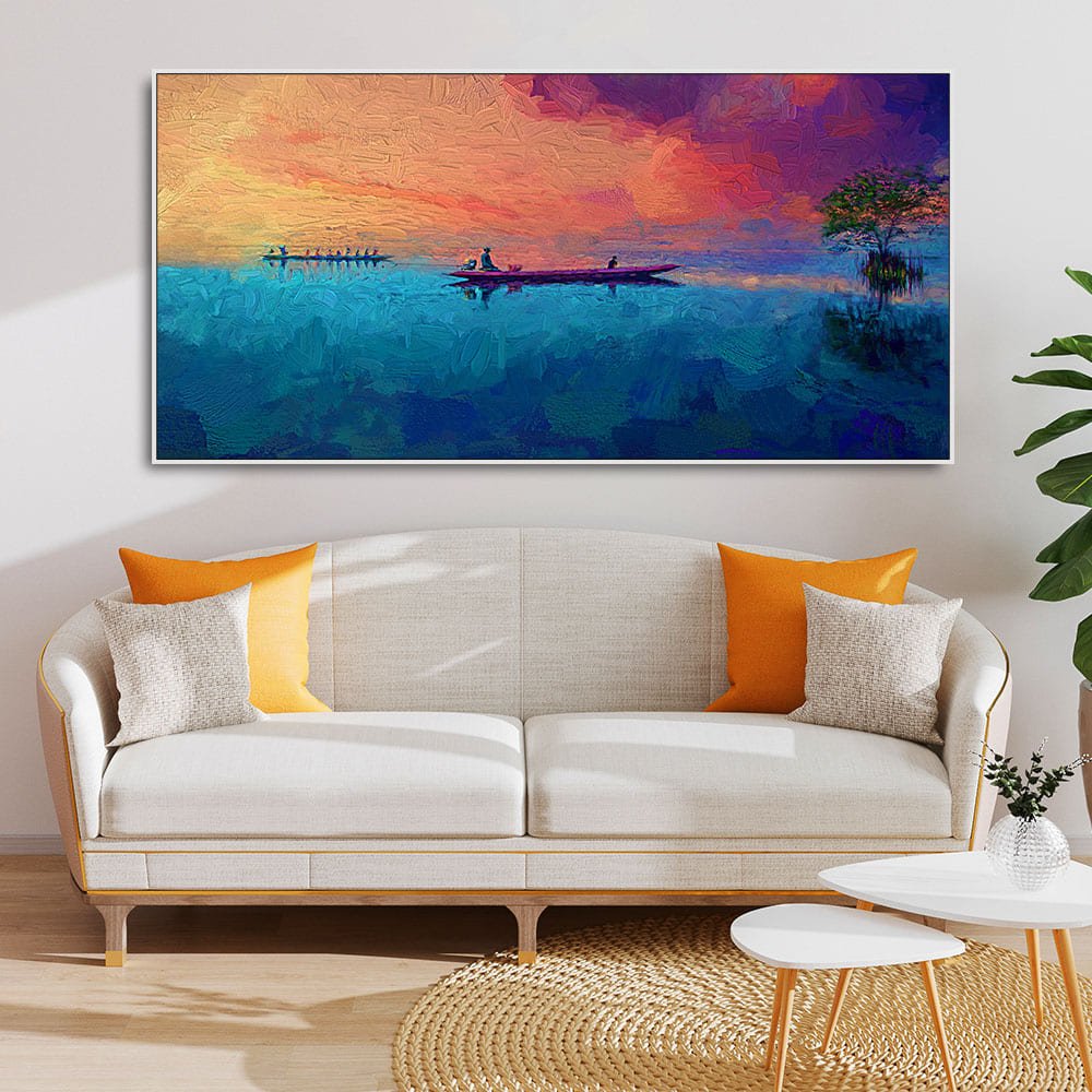 Thailand Picture of Tourists on the Long Tail Boat Canvas Wall Painting - Decor Smart