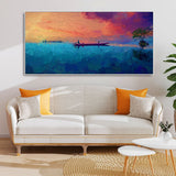 Thailand Picture of Tourists on the Long Tail Boat Canvas Wall Painting - Decor Smart