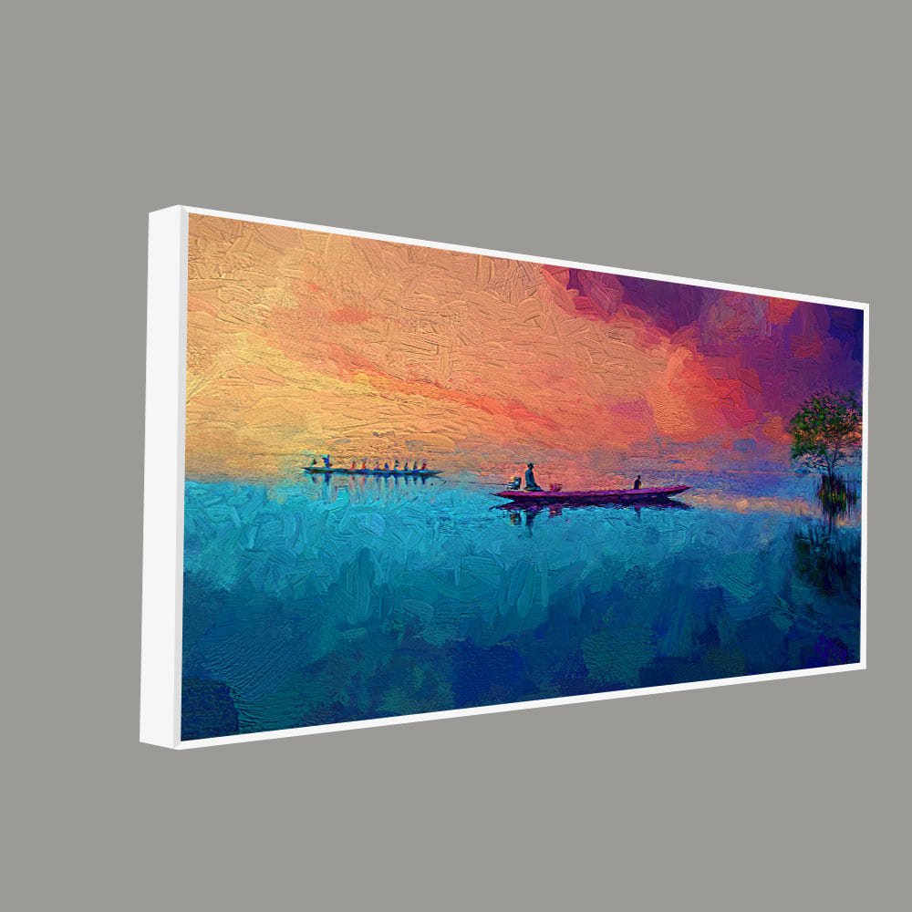 Thailand Picture of Tourists on the Long Tail Boat Canvas Wall Painting - Decor Smart