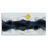 Golden Moon Glow – Modern Abstract Wall Art | Decor Smart