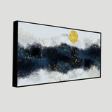 Golden Moon Glow – Modern Abstract Wall Art | Decor Smart