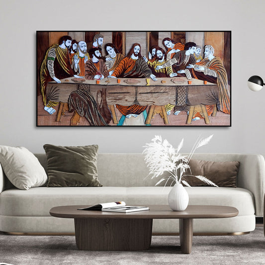 The Last Supper of Christ in Church Canvas Wall Painting - Decor Smart
