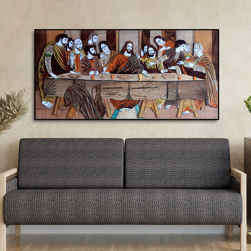 The Last Supper of Christ in Church Canvas Wall Painting - Decor Smart