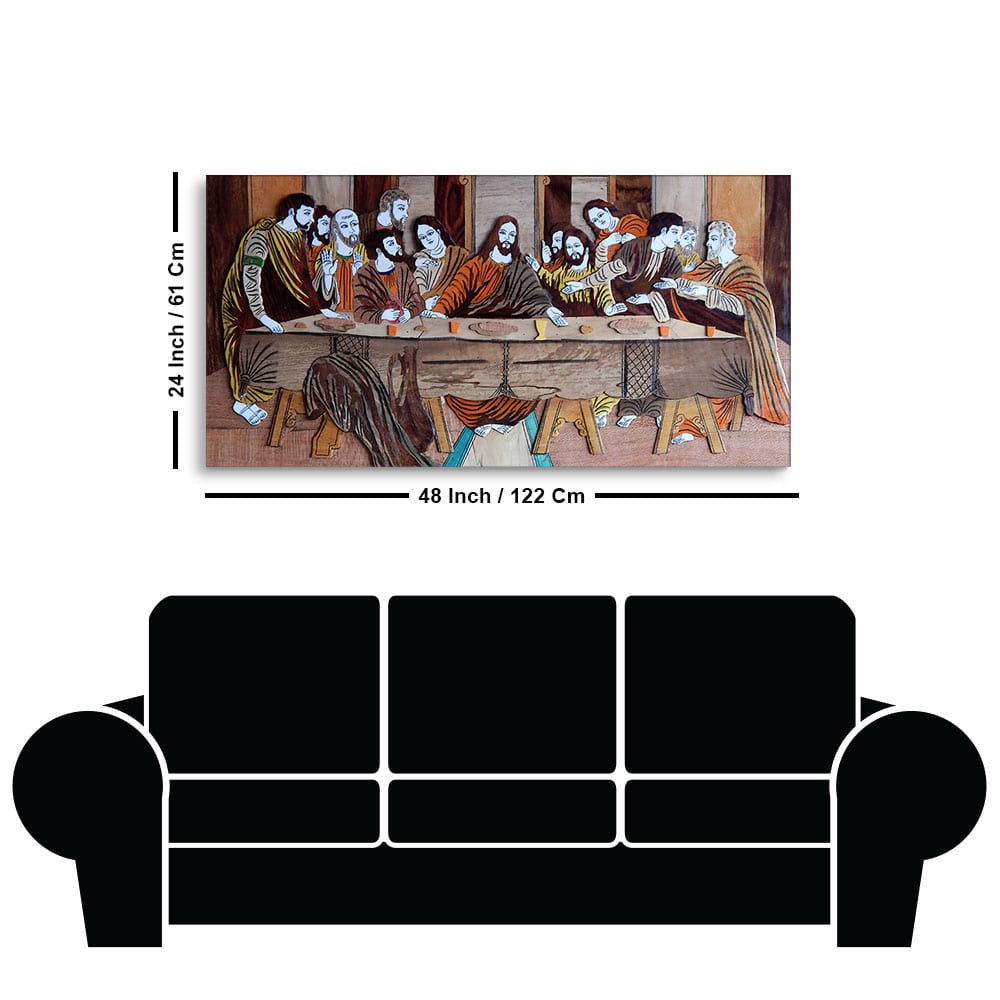 The Last Supper of Christ in Church Canvas Wall Painting - Decor Smart