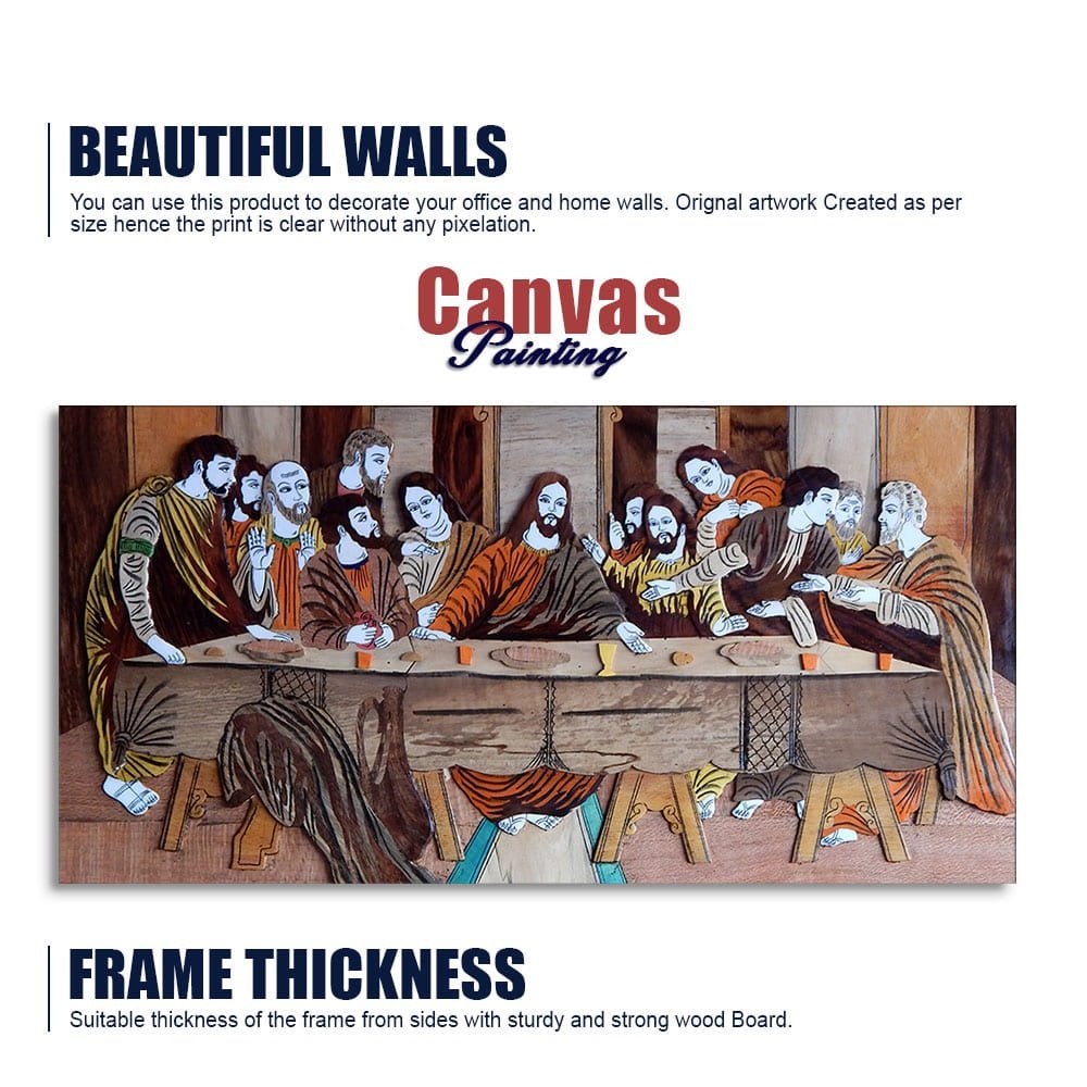 The Last Supper of Christ in Church Canvas Wall Painting - Decor Smart