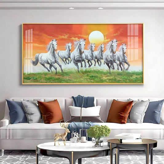 The Rising Sun Premium Acrylic Floating Wall Painting - Decor Smart