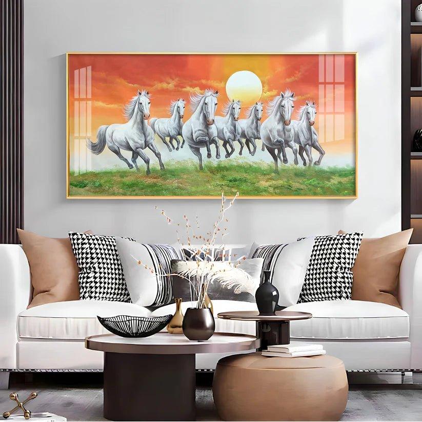 The Rising Sun Premium Acrylic Floating Wall Painting - Decor Smart