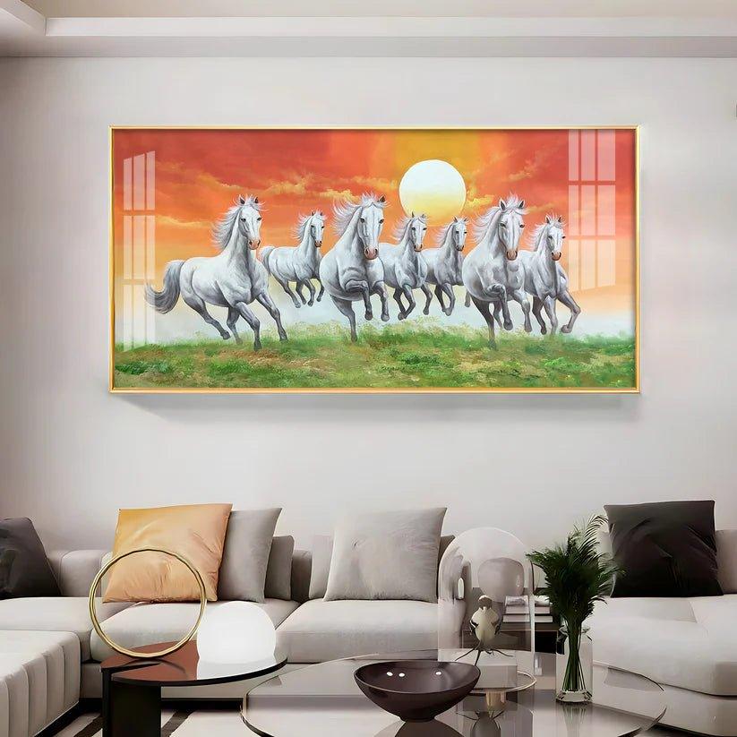 The Rising Sun Premium Acrylic Floating Wall Painting - Decor Smart