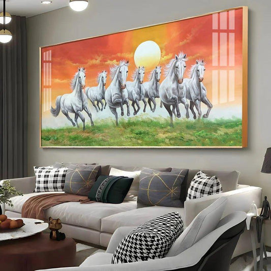 The Rising Sun Premium Acrylic Floating Wall Painting - Decor Smart