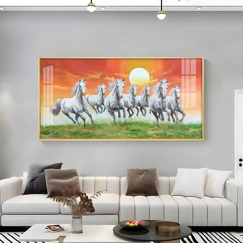 The Rising Sun Premium Acrylic Floating Wall Painting - Decor Smart