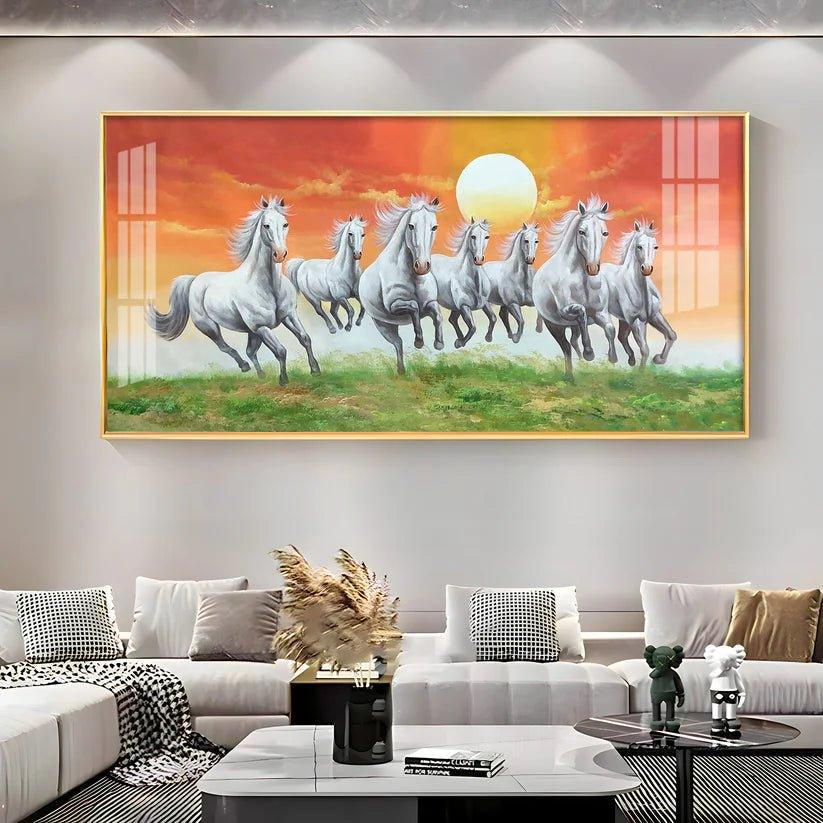 The Rising Sun Premium Acrylic Floating Wall Painting - Decor Smart