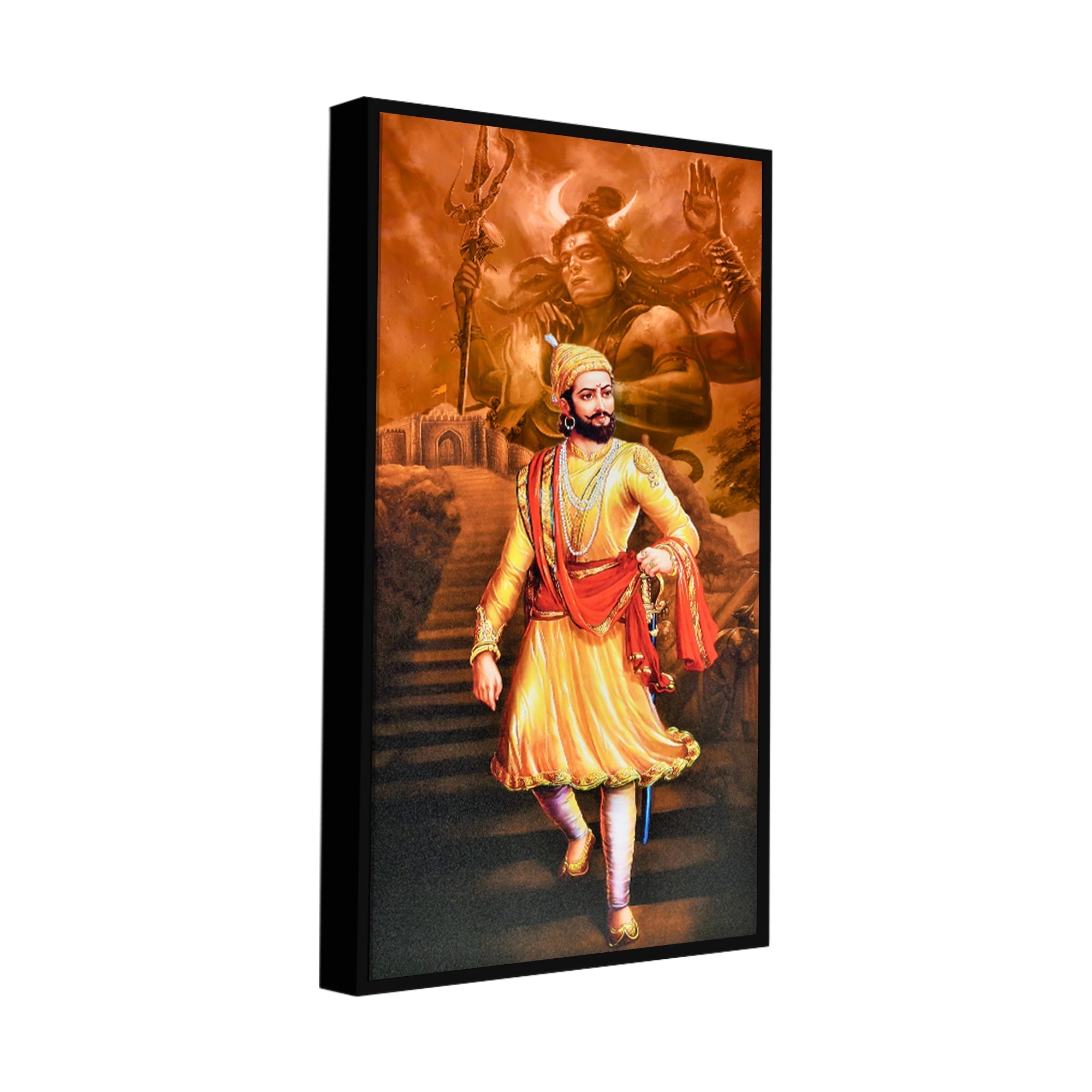 The Warrior King Chhatrapati Shivaji Maharaj Canvas Wall Painting - Decor Smart