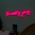 The World is yours Design Neon LED Light