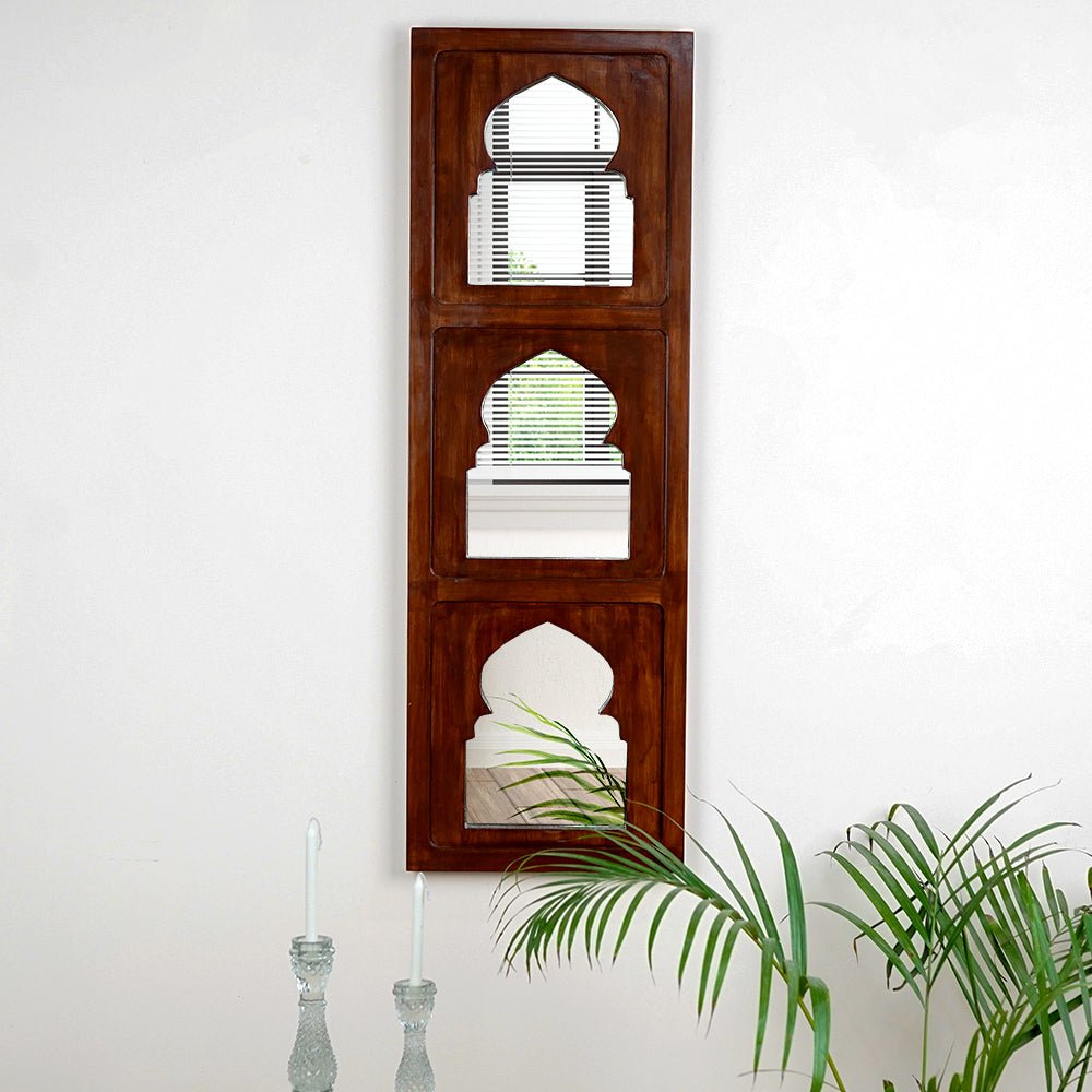 Traditional Antique Designer Jharokha Wall Mirror - Decor Smart