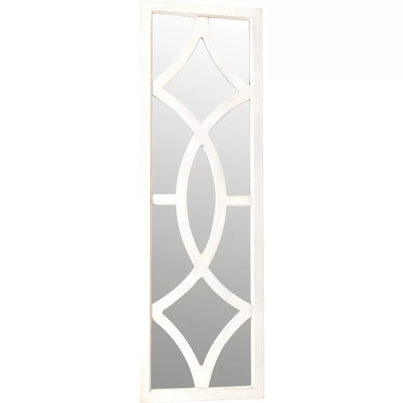 Traditional Design White Framed Finish Mirror - Decor Smart