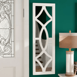 Traditional Design White Framed Finish Mirror - Decor Smart