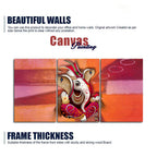 Traditional Lord Ganesh 3 Pieces Canvas Wall Painting