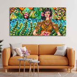 Traditional Women Canvas Wall Painting - Decor Smart