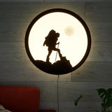 Trekking Backlit Wooden Wall Decor with LED Night Light - Decor Smart