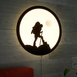 Trekking Backlit Wooden Wall Decor with LED Night Light - Decor Smart