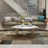 Trio Golden Nesting Tables Set of 3 - Decor Smart