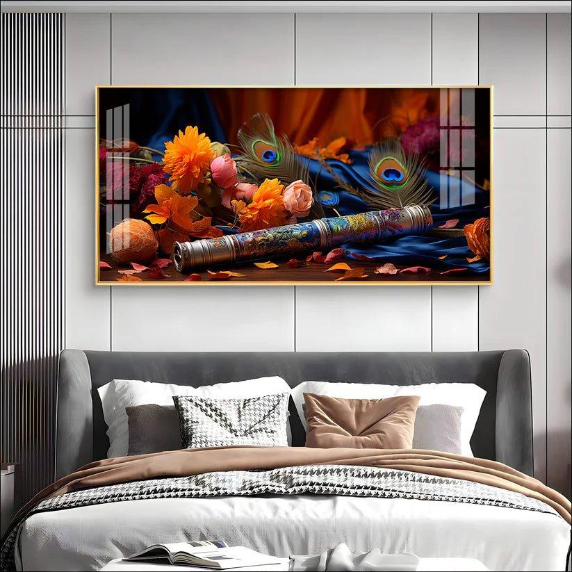 Troupe Of Bansuri Premium Acrylic Floating Wall Painting - Decor Smart