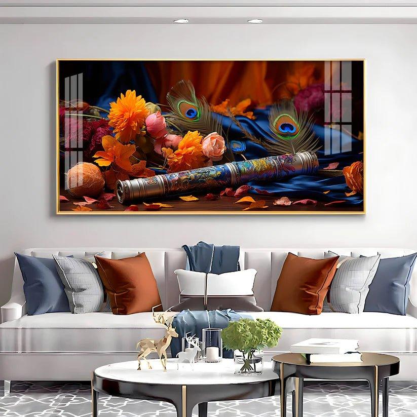 Troupe Of Bansuri Premium Acrylic Floating Wall Painting - Decor Smart