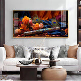 Troupe Of Bansuri Premium Acrylic Floating Wall Painting - Decor Smart