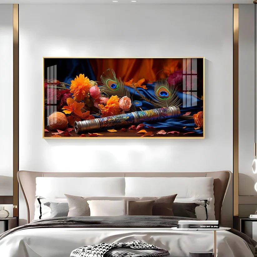 Troupe Of Bansuri Premium Acrylic Floating Wall Painting - Decor Smart