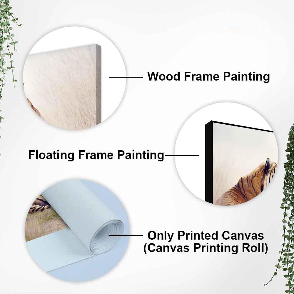 Two Tigers in Forest Premium Canvas Wall Hanging - Decor Smart