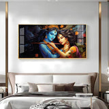 Unique Bond Of Radha Krishna Premium Acrylic Floating Wall Painting - Decor Smart