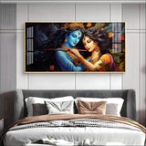Unique Bond Of Radha Krishna Premium Acrylic Floating Wall Painting - Decor Smart