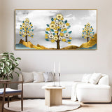 Unique Golden Trees Canvas Wall Painting - Decor Smart