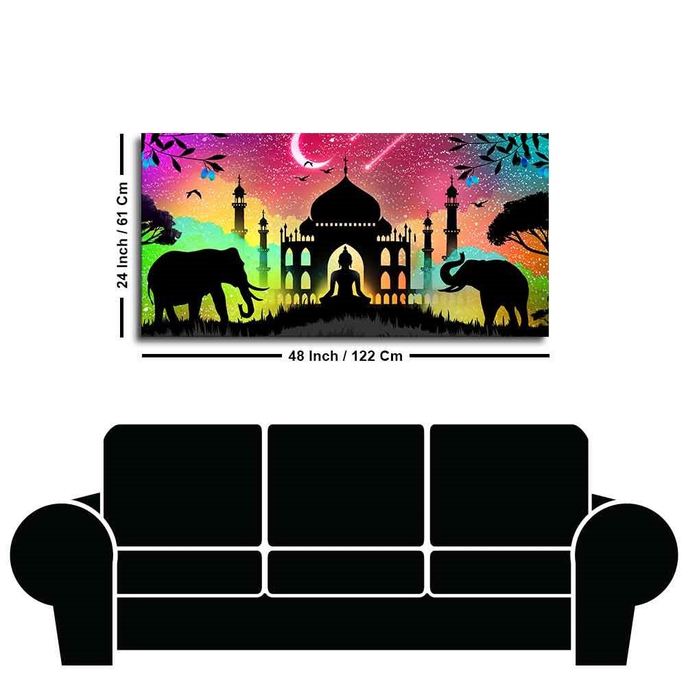 Vector Illustration Art Canvas Wall Painting - Decor Smart