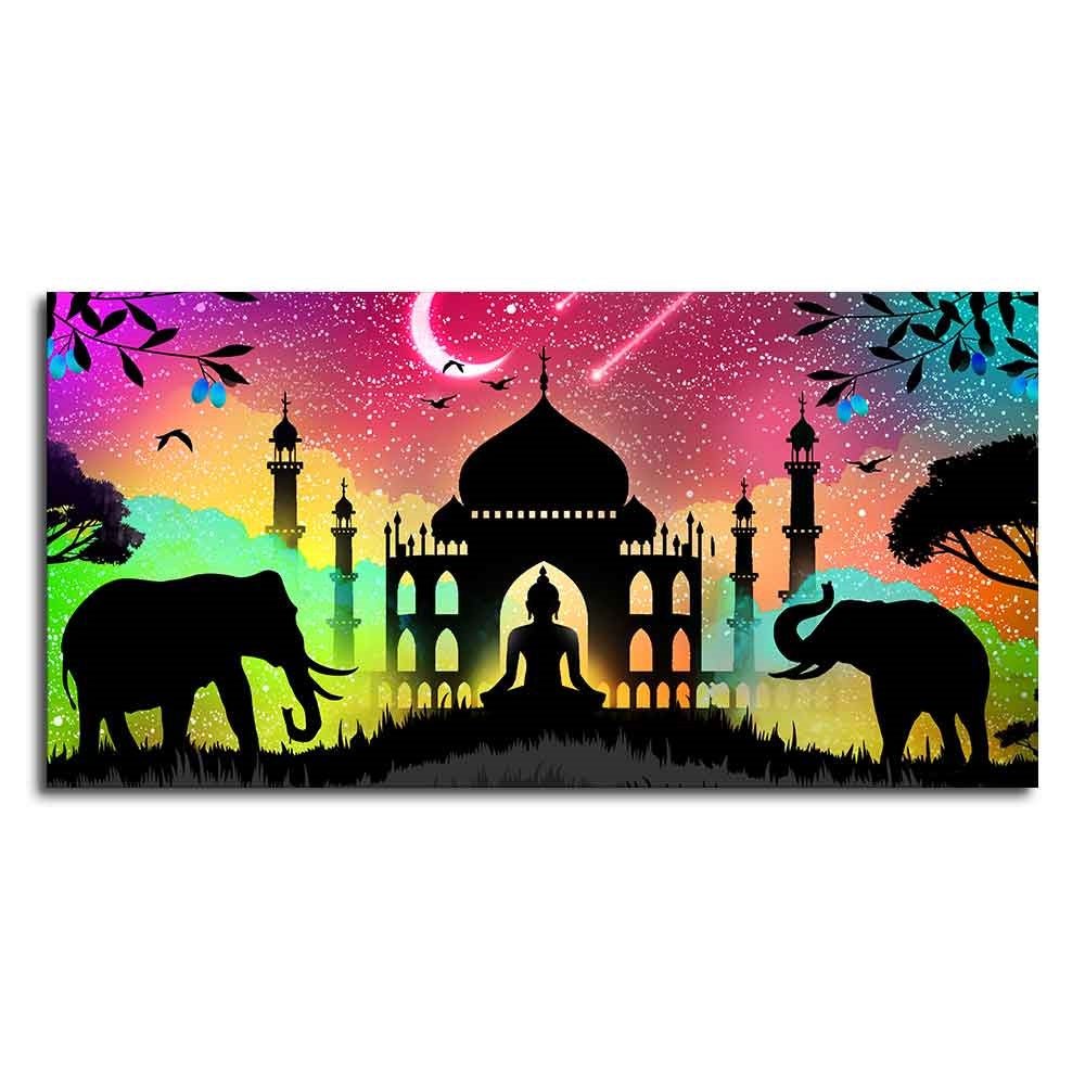 Vector Illustration Art Canvas Wall Painting - Decor Smart