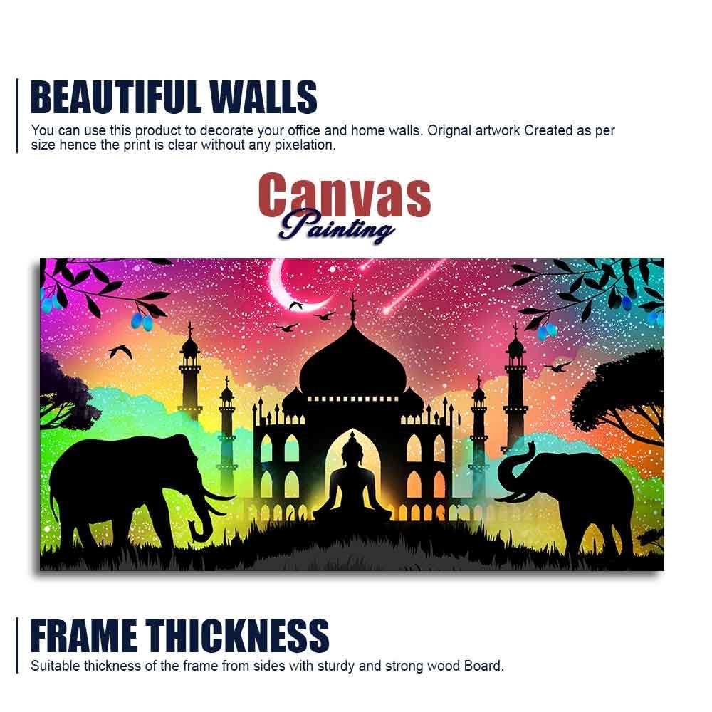 Vector Illustration Art Canvas Wall Painting - Decor Smart