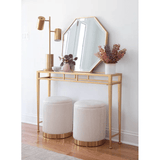 Velvet Round Storage Ottoman with Storage Set of 2 - Decor Smart