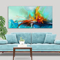 Vibrant Color Patch Abstract Canvas Wall Painting
