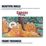 Wall Painting of Gautam Buddha Death - Decor Smart