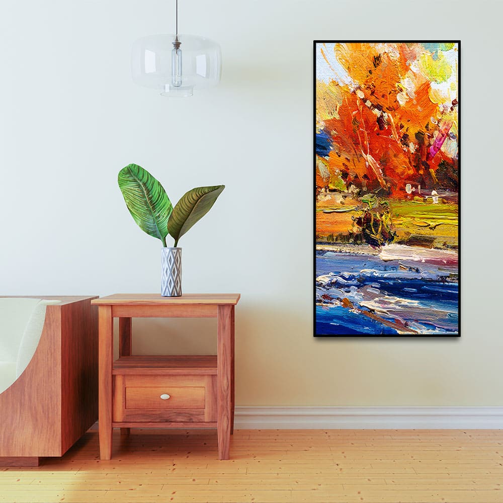 Watercolor Painting of Colorful Textured Art - Decor Smart