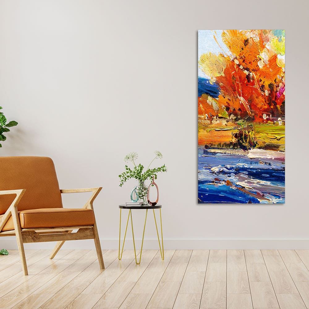 Watercolor Painting of Colorful Textured Art - Decor Smart