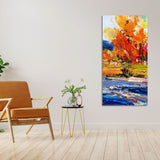Watercolor Painting of Colorful Textured Art - Decor Smart