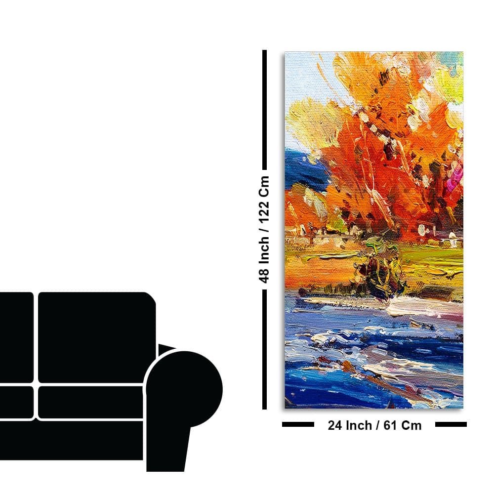 Watercolor Painting of Colorful Textured Art - Decor Smart