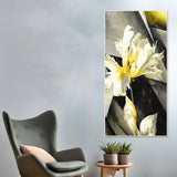 White Flowers Canvas Wall Painting - Decor Smart