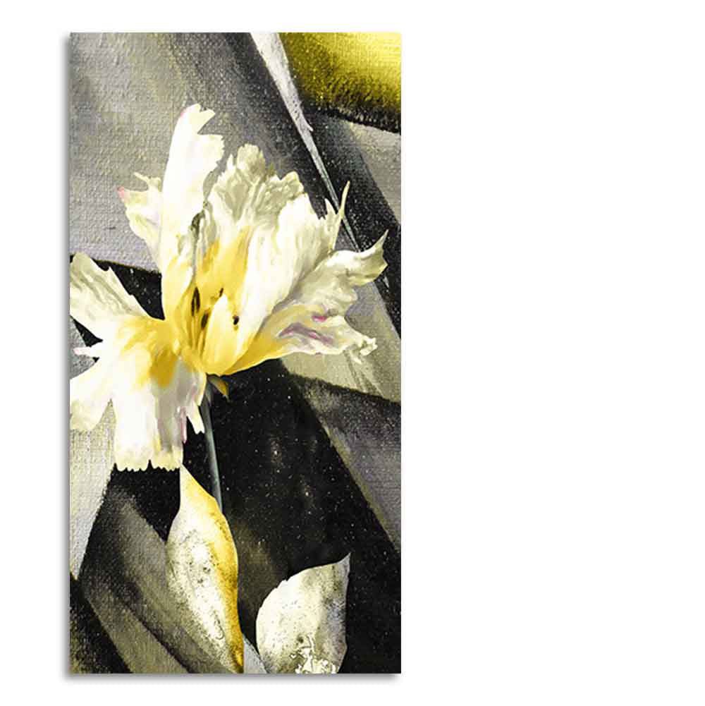 White Flowers Canvas Wall Painting - Decor Smart