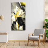 White Flowers Canvas Wall Painting - Decor Smart