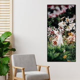 White Peacock Canvas Wall Painting - Decor Smart
