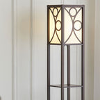 Wooden Display Shelf Lamp for Bedroom and Living Room
