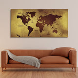 World Map Premium Canvas Wall Painting - Decor Smart