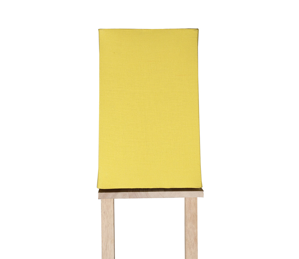 Yellow Color Cotton Shade 3 Tier Shelf Storage Solid Wooden Floor Lamp